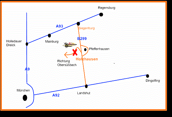 Anfahrtskarte
